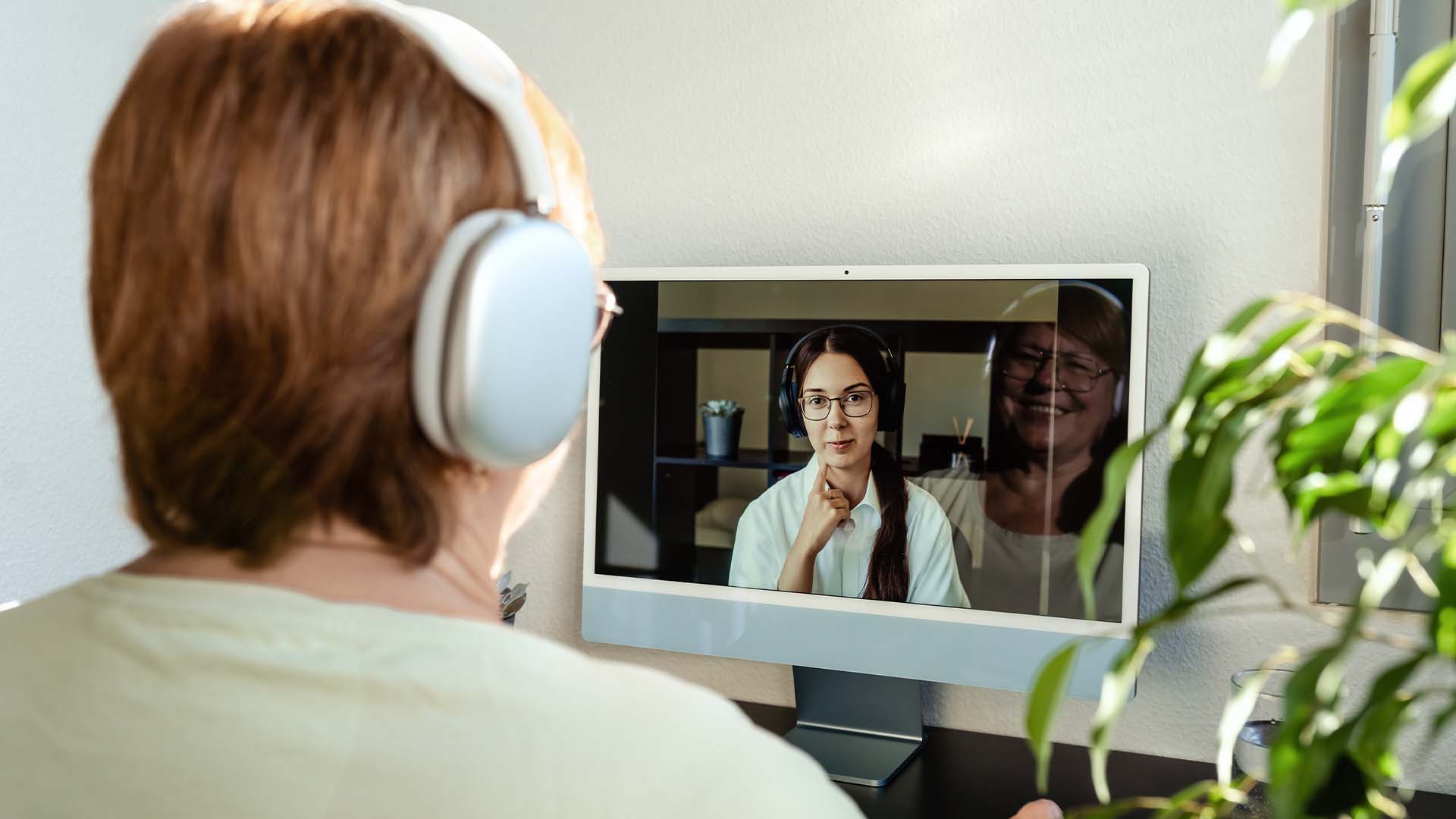 A virtual therapy session highlighting integrative approaches for personalized mental health care and emotional well-being.