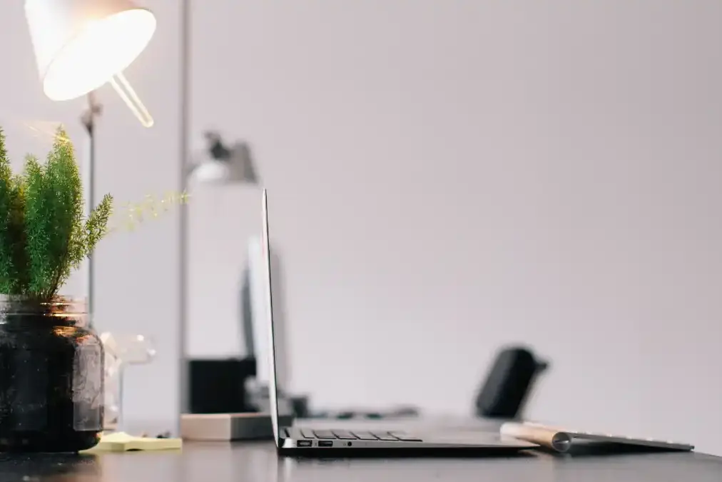 A licensed professional reviewing credential documents at a quiet office desk.